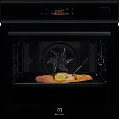 Piekarnik parowy ELECTROLUX EOB8S39H funkcja Steamify termosonda funkcja szybkiego nagrzewania delikatne domykanie drzwi Pure Black