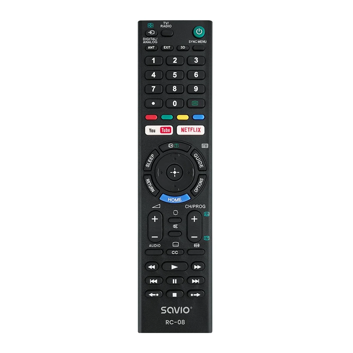 Pilot SAVIO RC-08 dla telewizorów