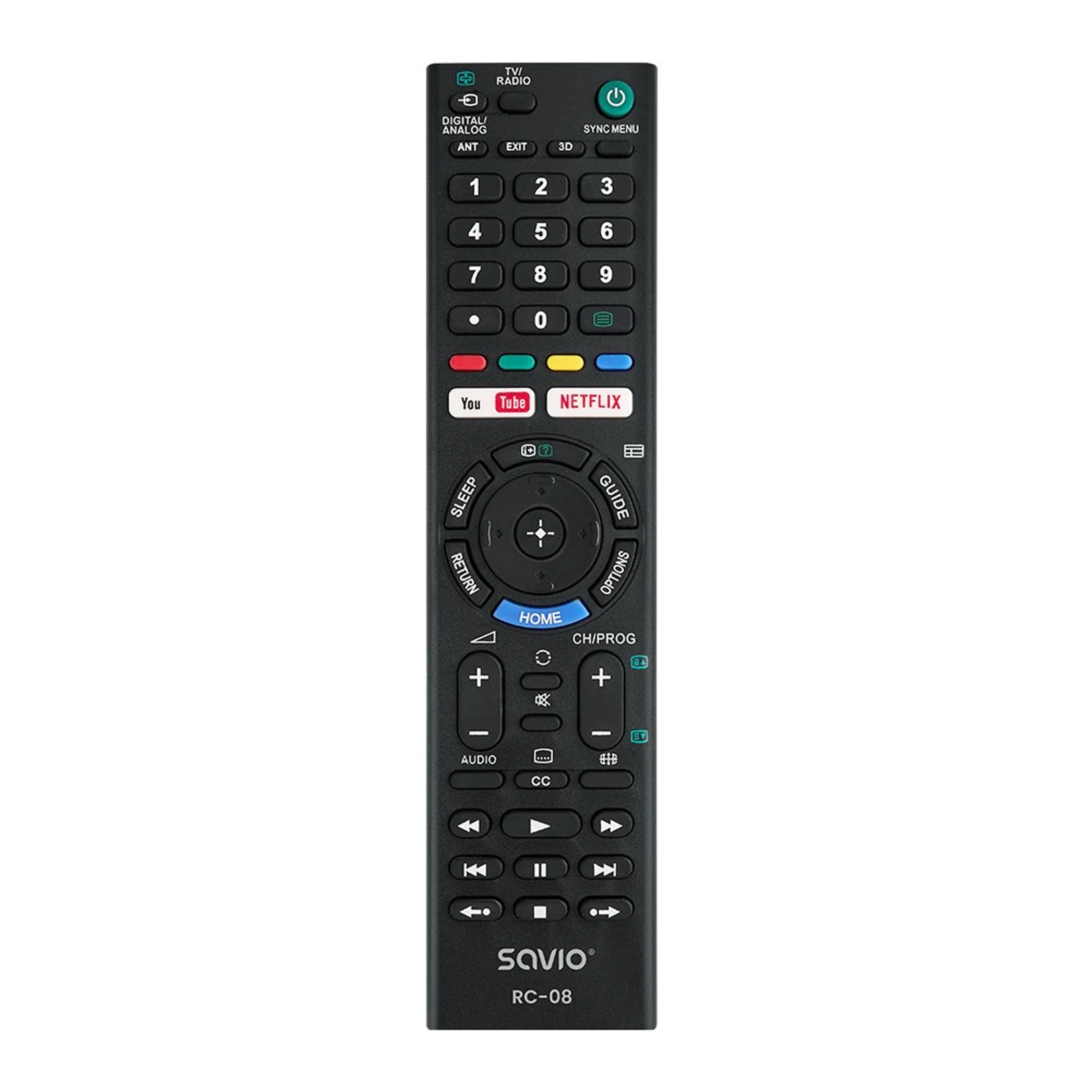 Pilot SAVIO RC-08 dla telewizorów — zdjęcie 1 z 3