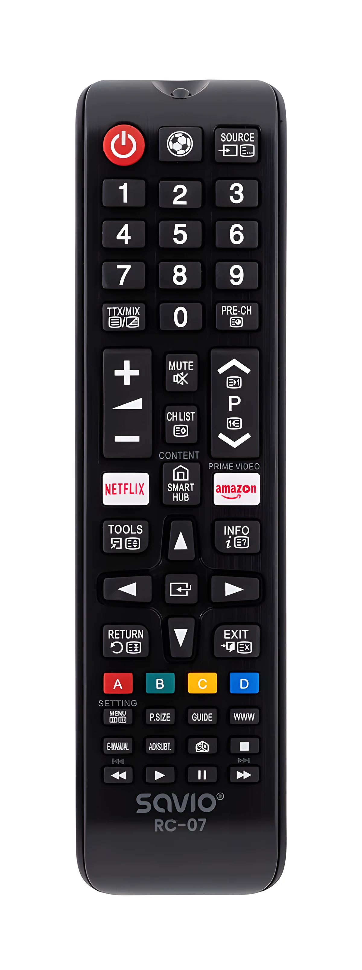 Pilot uniwersalny SAVIO RC-07 do telewizorow