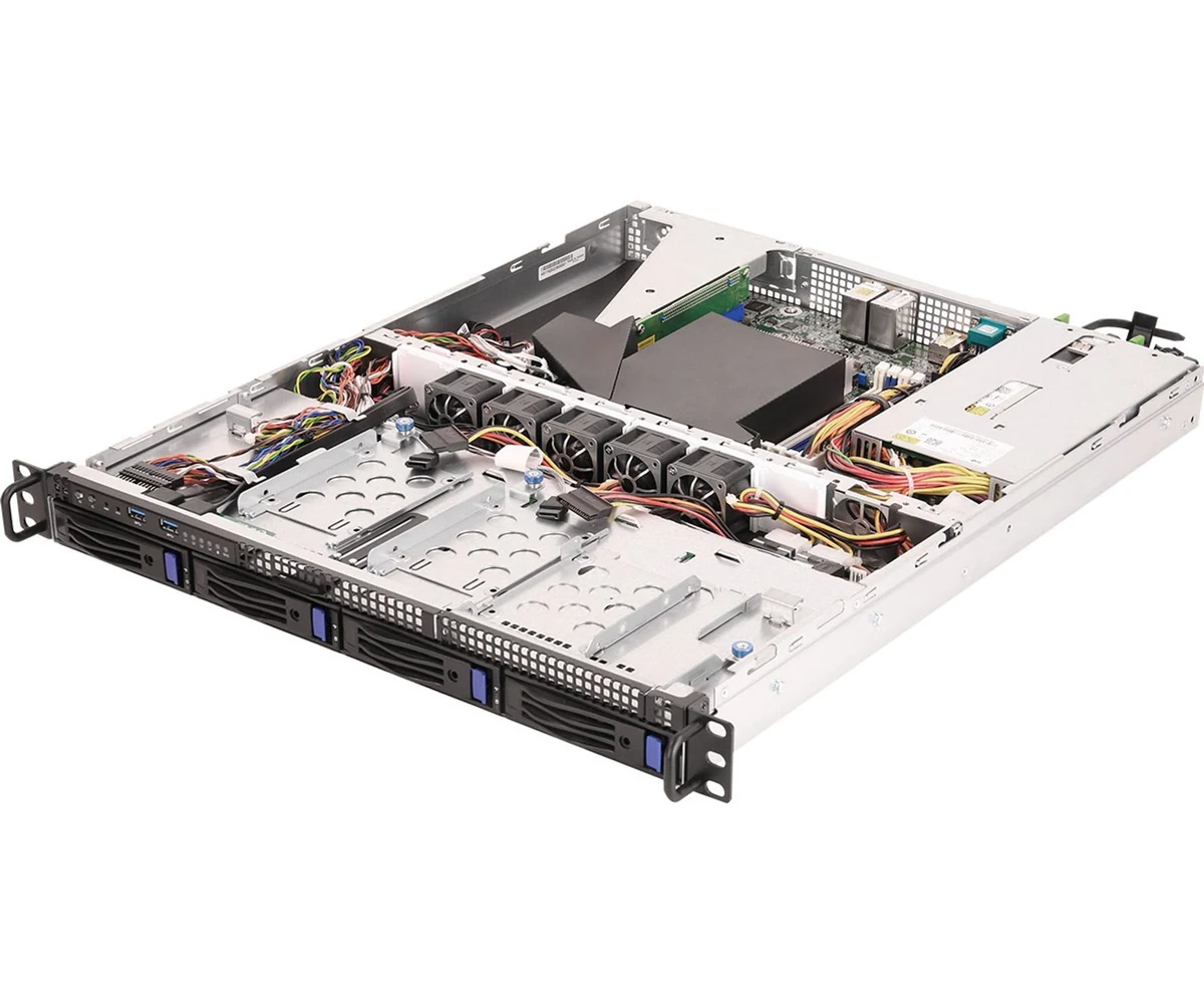 Platforma ASRock Rack 1U AMD Ryzen 4xLFF 2xGbE
