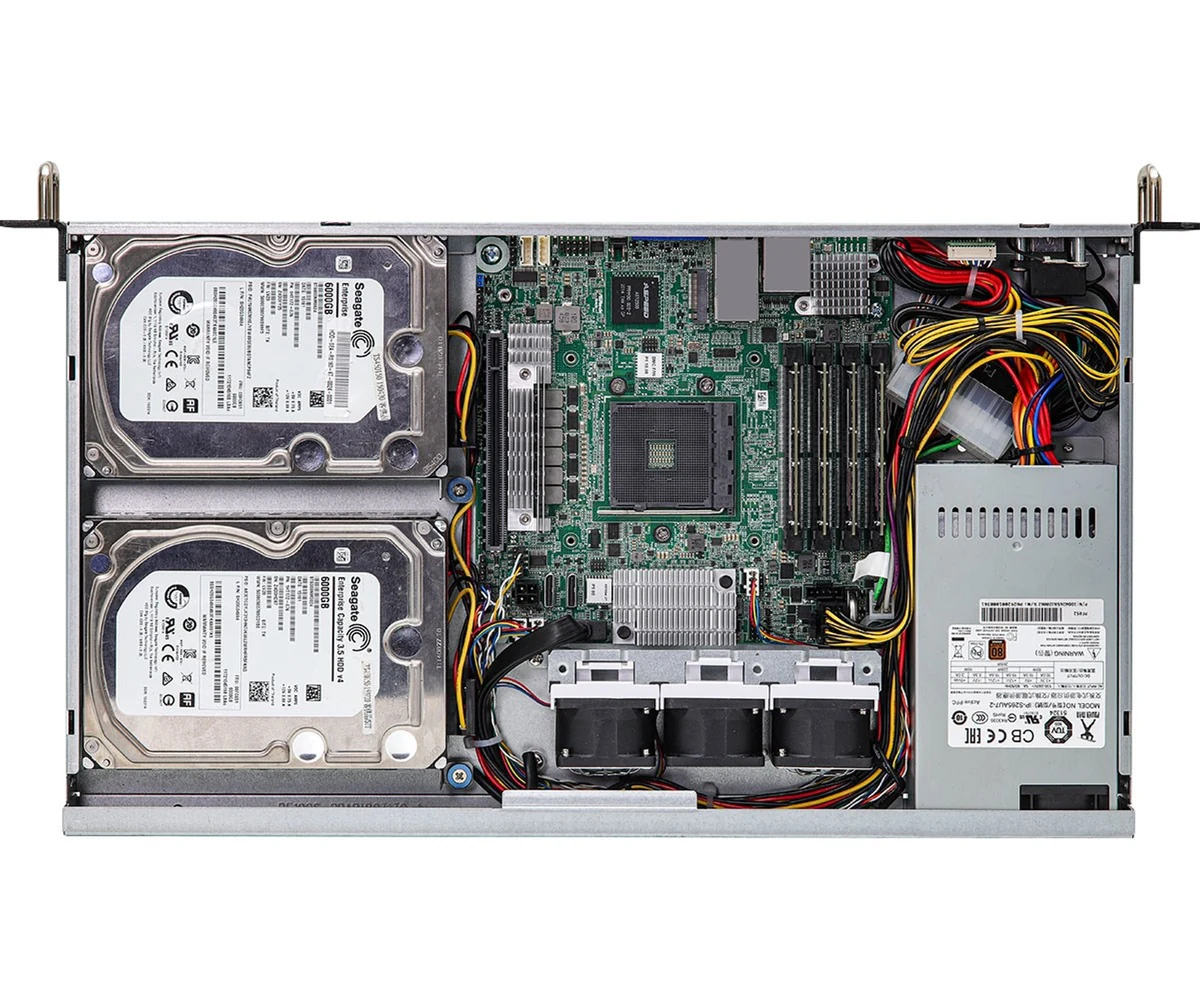 Platforma serwerowa RACK 1U Gembird AMD Ryzen, gniazdo AM4
