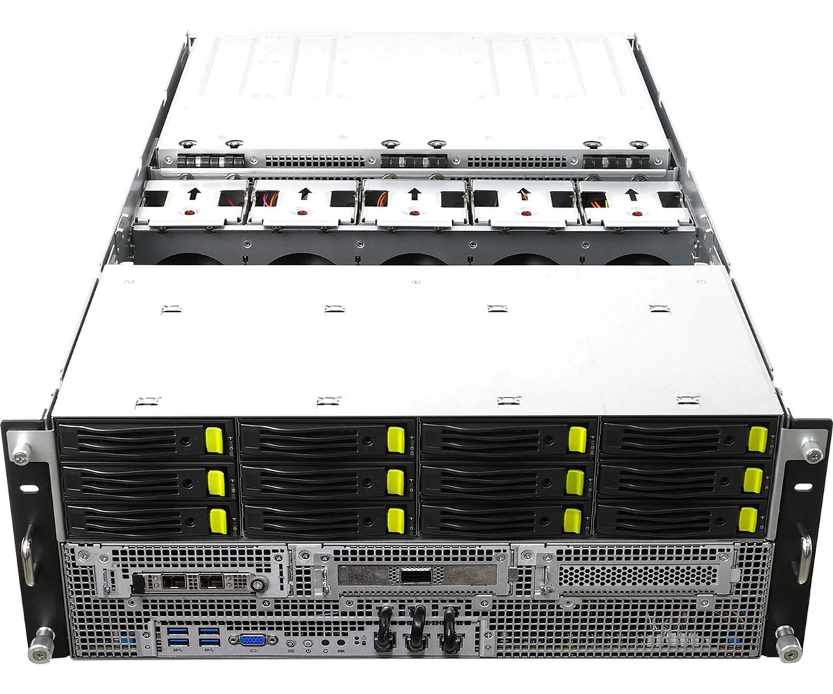 Platforma serwerowa RACK 4U ASRock EPYC 7000 12-rdzeniowa 2x10GbE 10xGPU