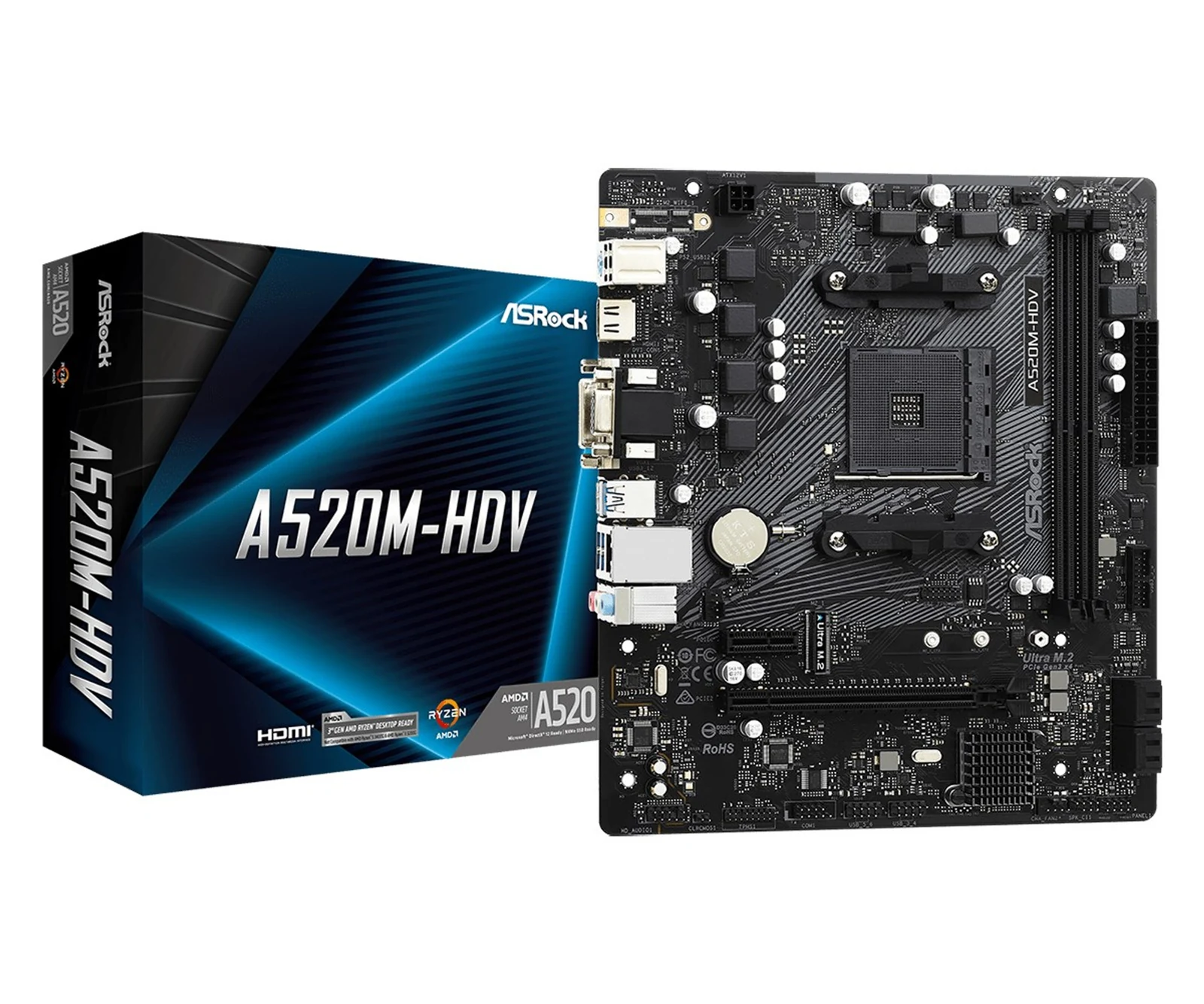Płyta główna AsRock A520M-HDV Socket AM4 — zdjęcie 1 z 5