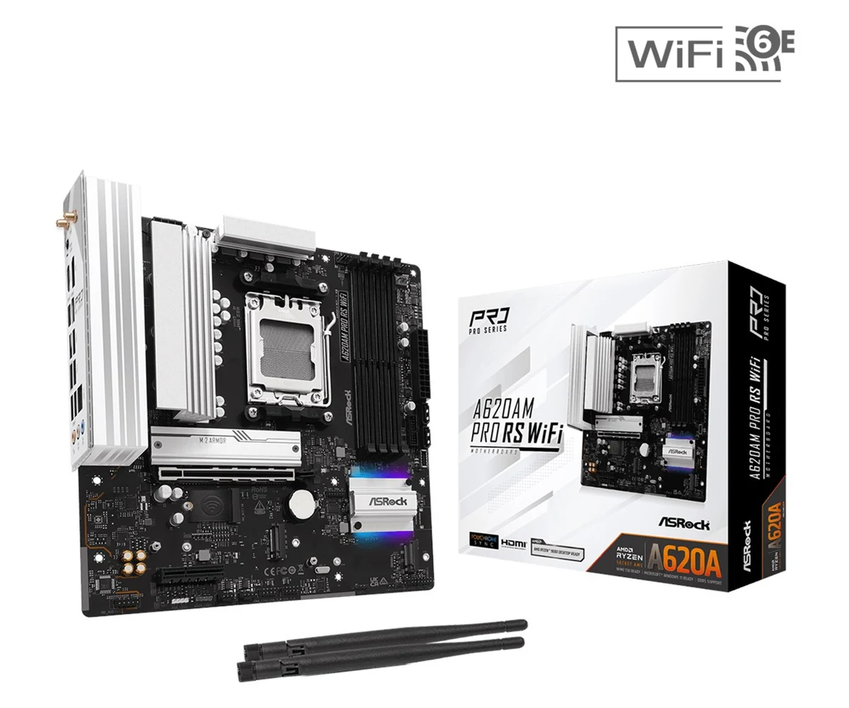 Płyta główna AsRock A620AM PRO RS Wi-Fi Socket AM5