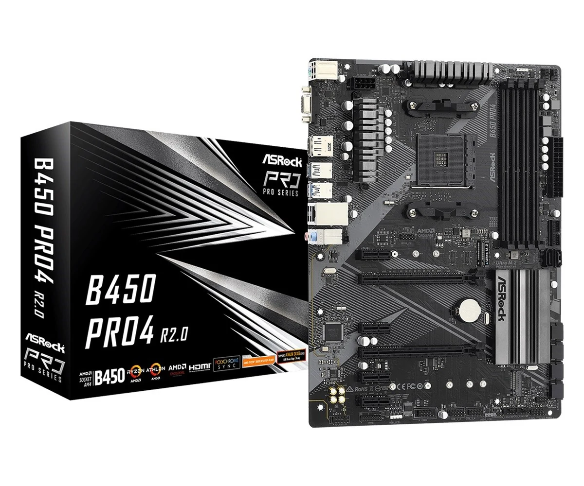 Płyta główna Asrock B450 PRO4 R2.0 Socket AM4