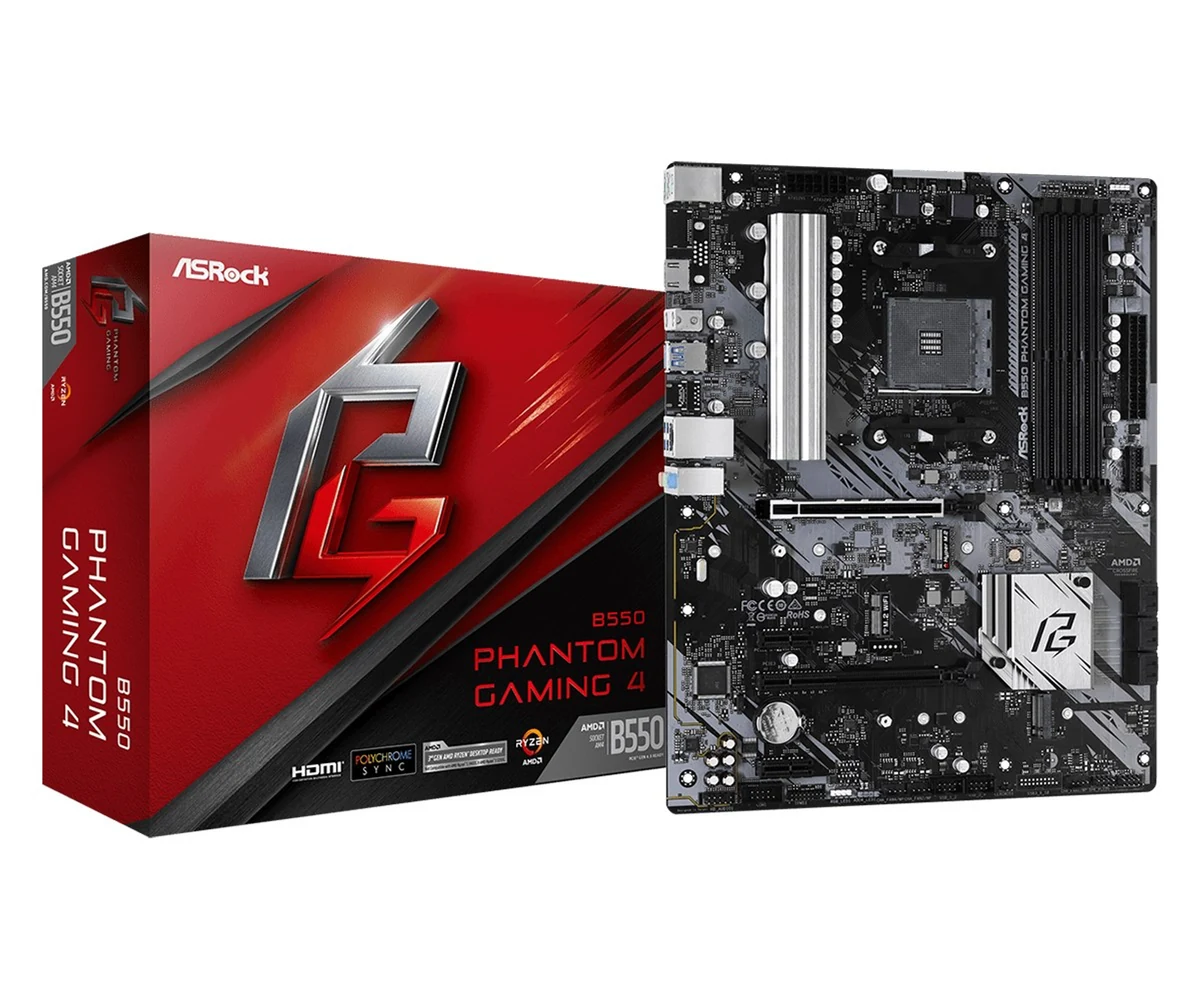 Płyta główna Asrock B550 PHANTOM GAMING 4 Socket AM4