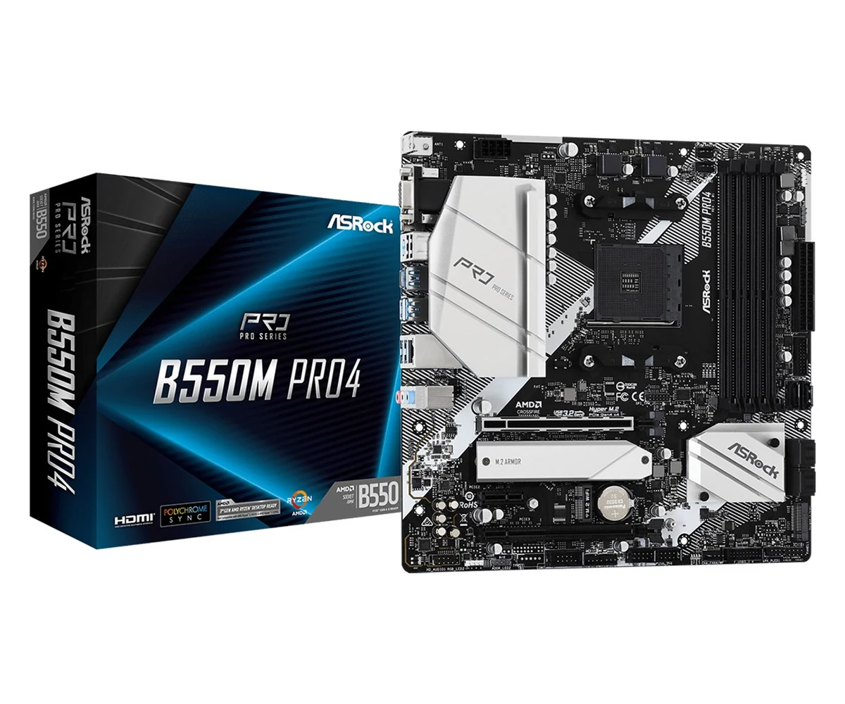 Płyta główna AsRock B550M PRO4 Socket AM4