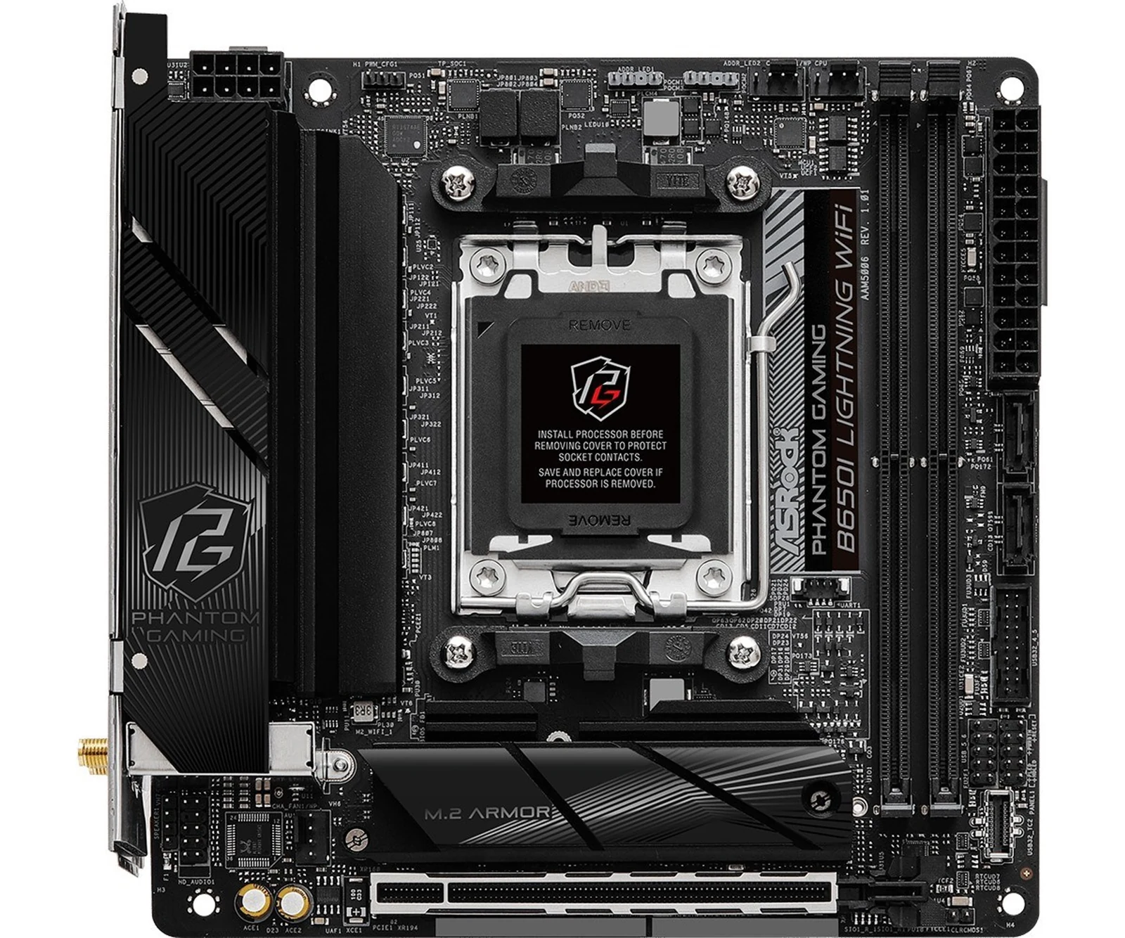 Płyta główna AsRock B650I LIGHTNING WIFI Socket AM5 — zdjęcie 1 z 6