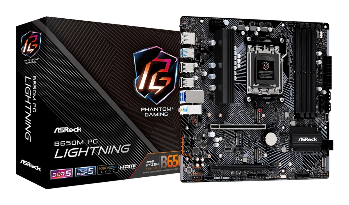 Płyta główna Asrock B650M PG LIGHTNING Socket AM5