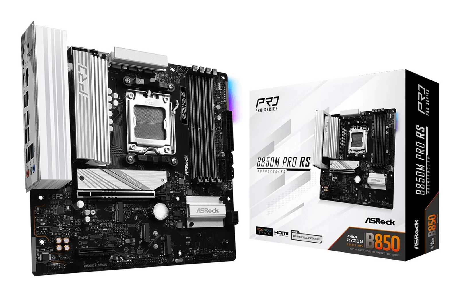 Płyta główna ASRock B850M Pro RS Socket AM5 — zdjęcie 1 z 6