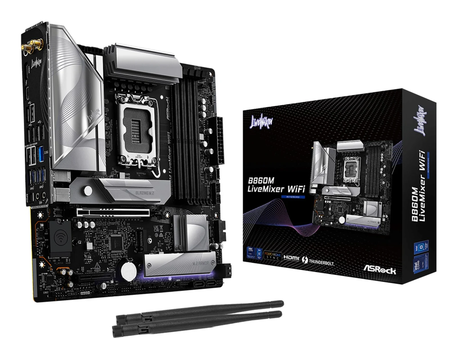 Płyta główna ASRock B860M LiveMixer WiFi Socket 1851 — zdjęcie 1 z 6