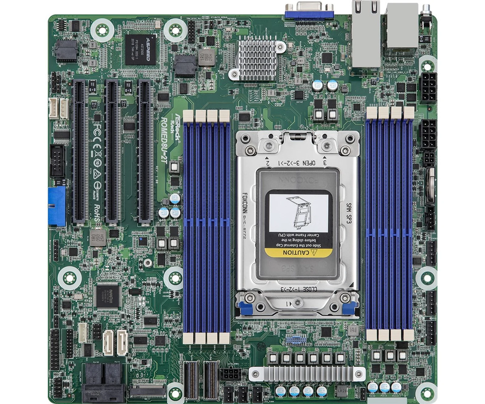 Płyta główna ASRock ROMED8U-2T AMD Epyc 7000 — zdjęcie 1 z 4