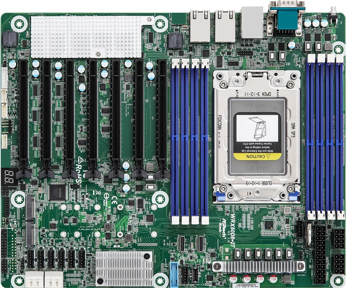 Płyta główna ASRock WRX80D8-2T 1x sWRX8 AMD Ryzen Threadripper PRO