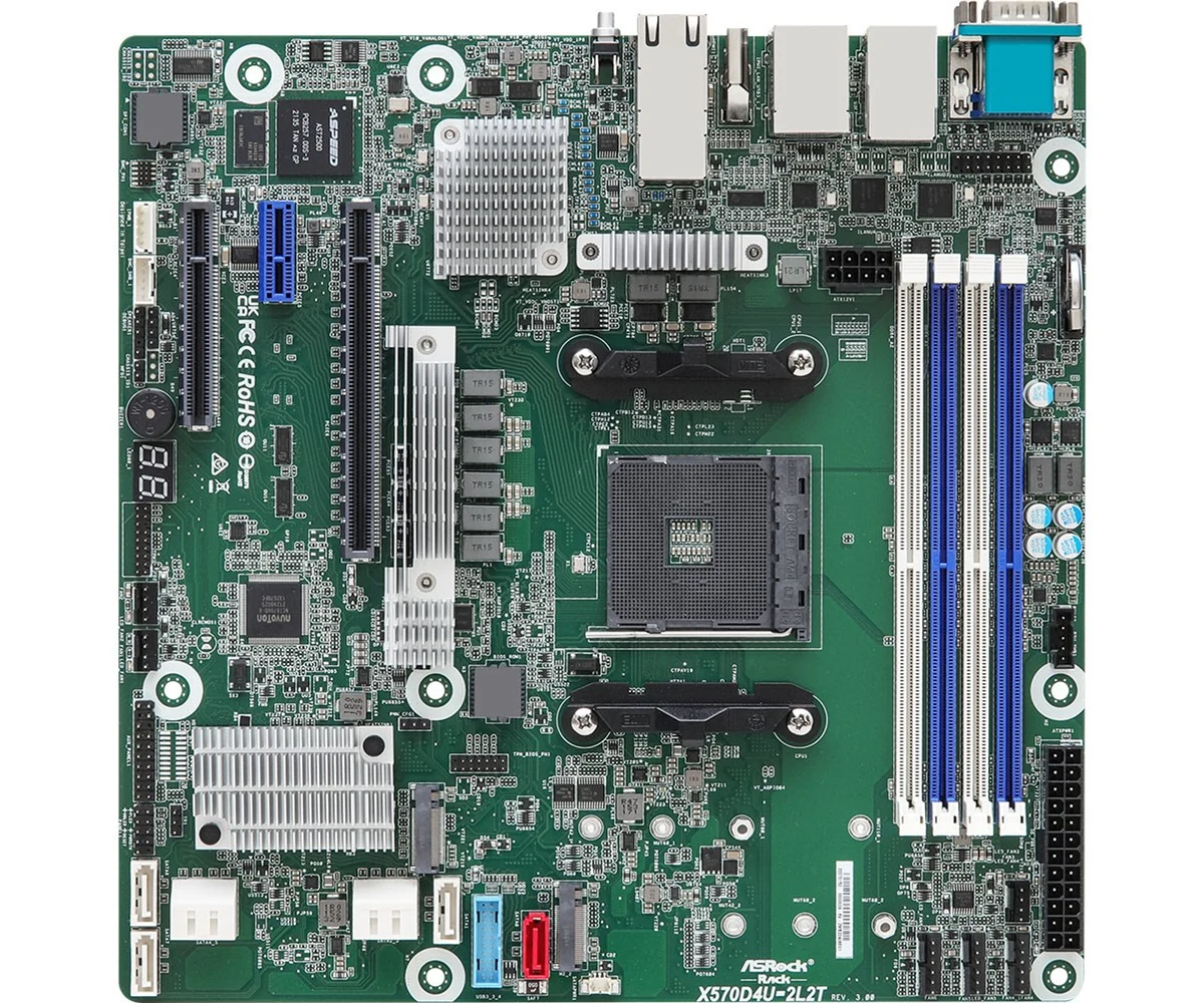 Płyta główna ASRock X570D4U-2L2T/BCM Socket AM4