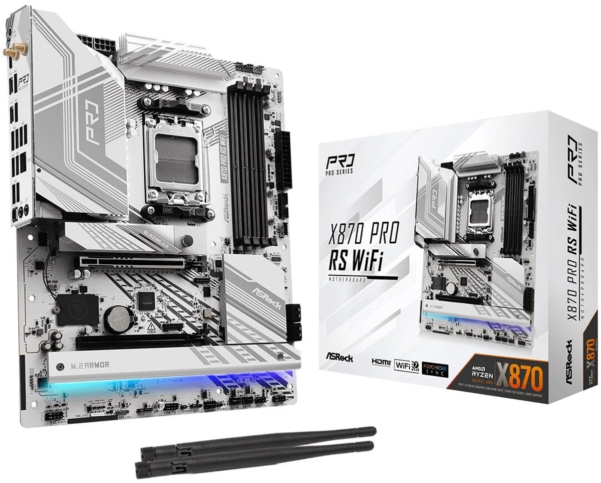Płyta główna ASRock X870 Pro RS WiFi Socket AM5