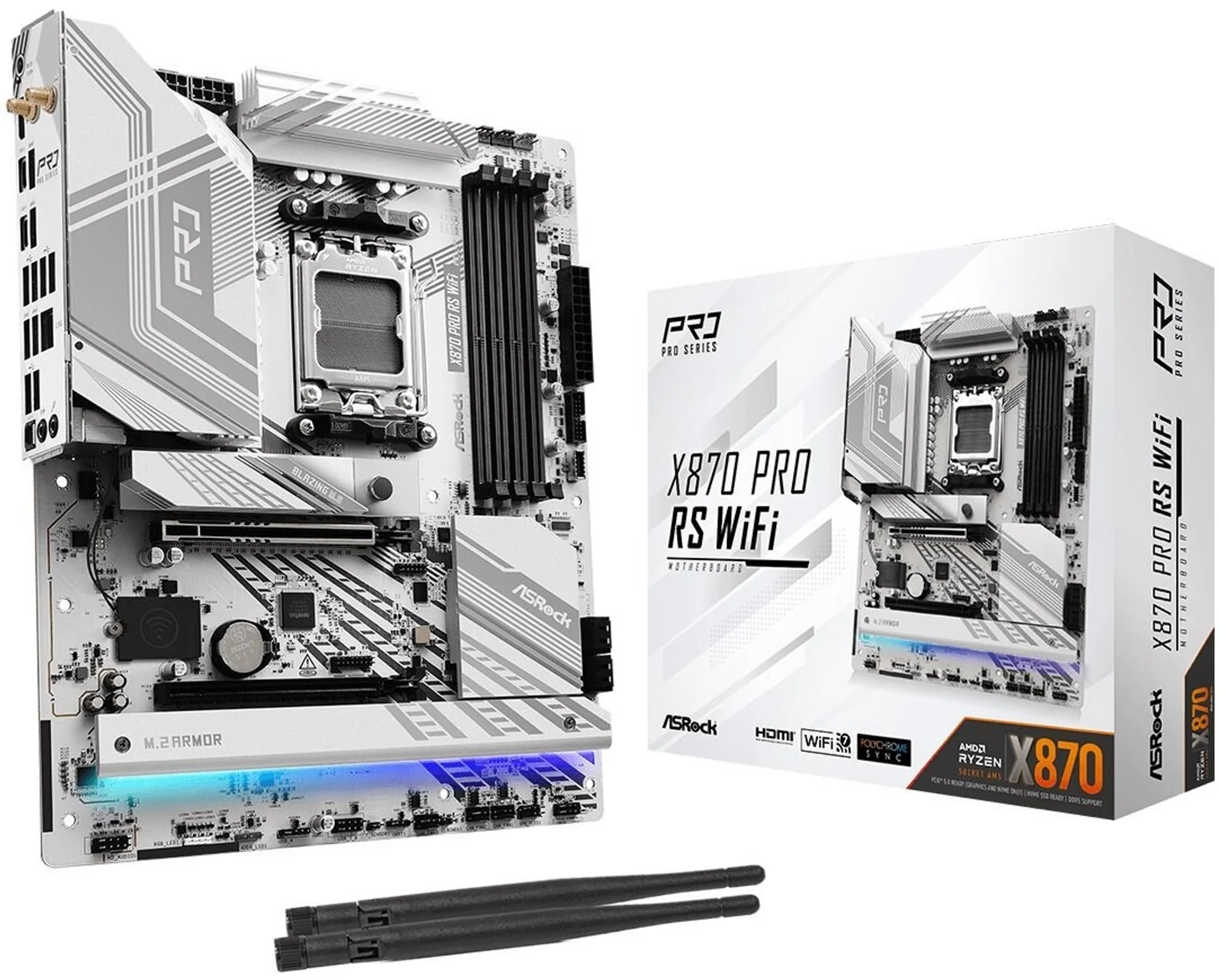 Płyta główna ASRock X870 Pro RS WiFi Socket AM5 — zdjęcie 1 z 5
