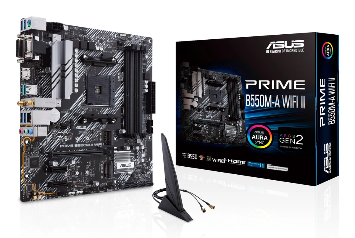 Płyta główna ASUS PRIME B550M-A WIFI II Socket AM4
