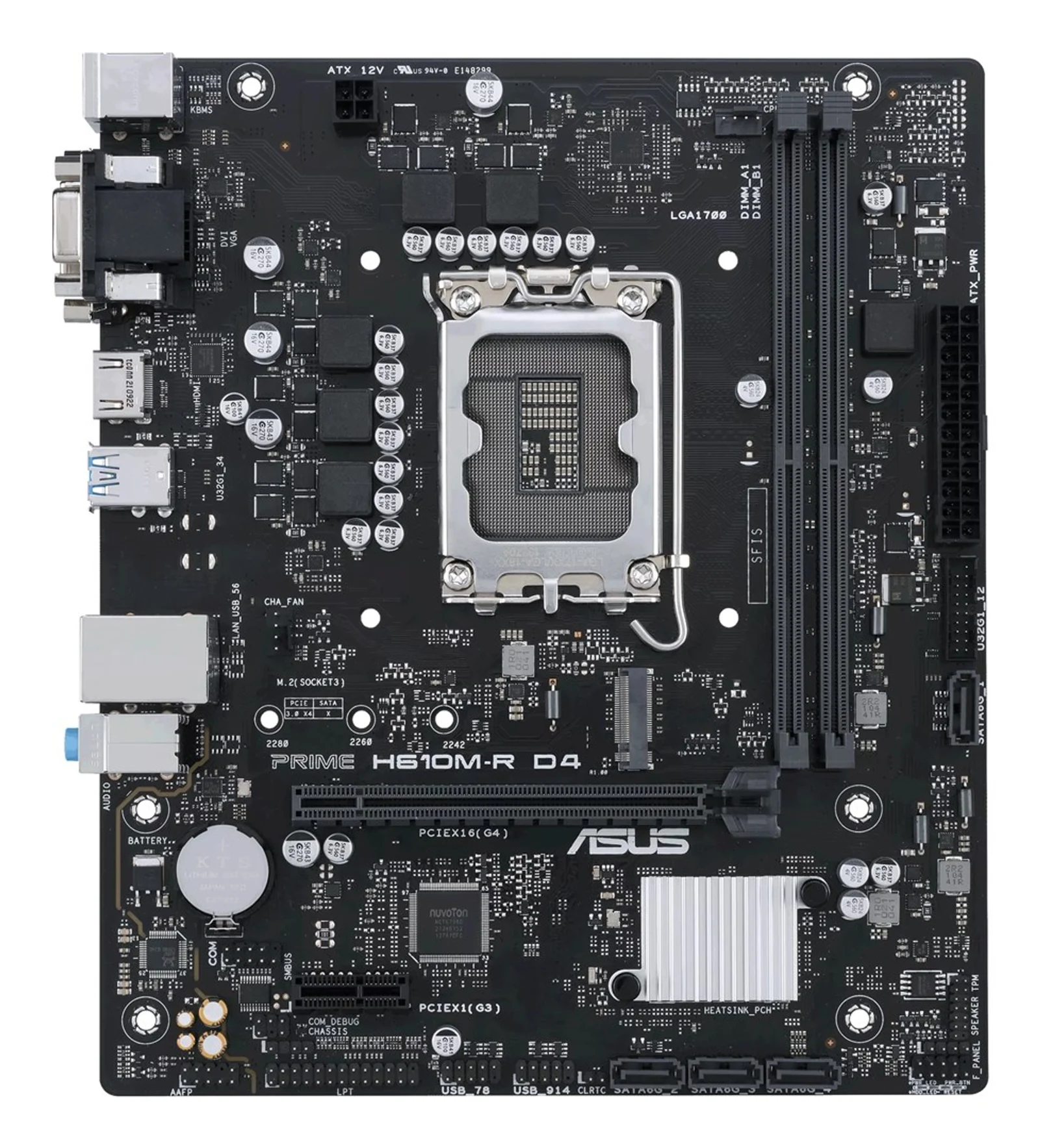 Płyta główna ASUS PRIME H610M-R D4 LGA 1700 — zdjęcie 1 z 6