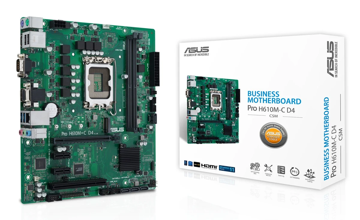 Płyta główna ASUS PRO H610M-C Socket-1700
