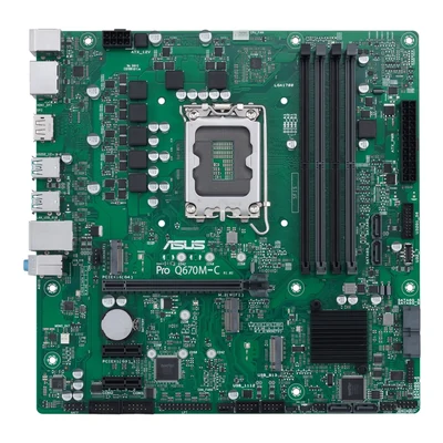 Płyta główna ASUS PRO Q670M-C-CSM - Socket 1700, ATX, 4x DDR5, 1x M.2, 1x PCIe x16, VGA, 7x USB, LAN, Wi-Fi 6, Dual BIOS