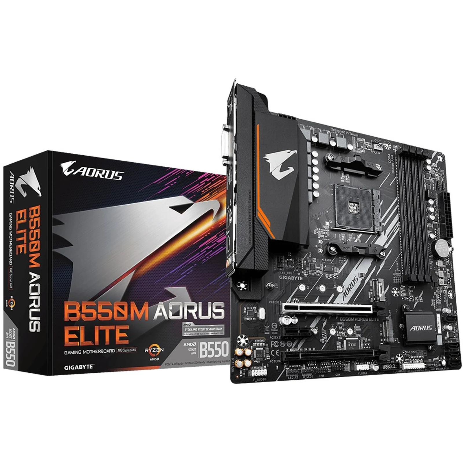 Płyta główna Gigabyte B550M AORUS ELITE Socket AM4 — zdjęcie 1 z 5