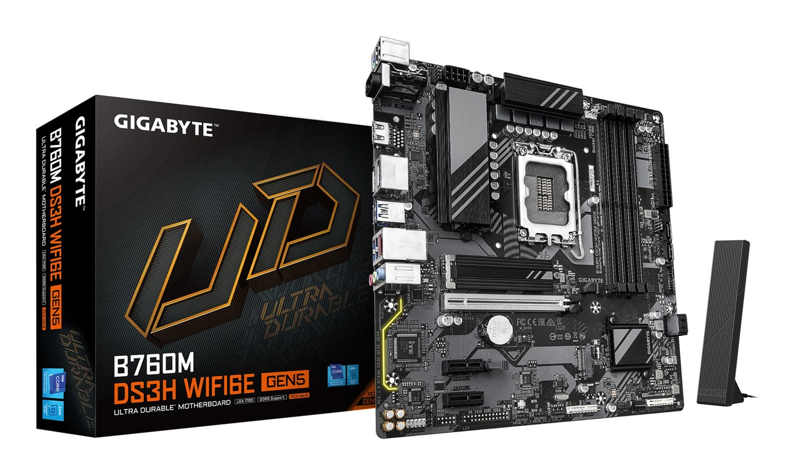 Płyta główna Gigabyte B760M DS3H WF6E GEN5 — zdjęcie 1 z 4