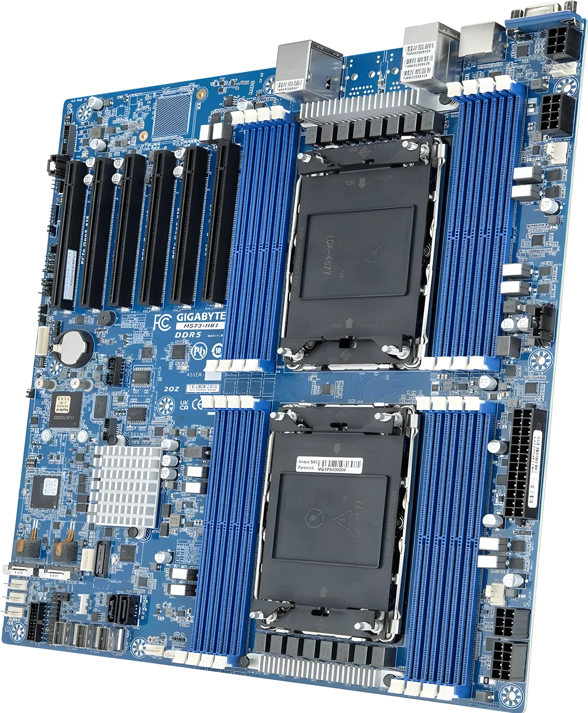 Płyta główna Gigabyte MS73-HB1 2x LGA4677 Intel Xeon Scalable 4/5gen C741 (16x DIMM, 3x SlimSAS (12x SATA), 2xM.2, 2x1Gbe, IPMI, E-ATX)