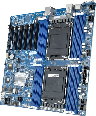 Płyta główna Gigabyte MS73-HB1 2x LGA4677 Intel Xeon Scalable 4/5gen C741 (16x DIMM, 3x SlimSAS (12x SATA), 2xM.2, 2x1Gbe, IPMI, E-ATX)