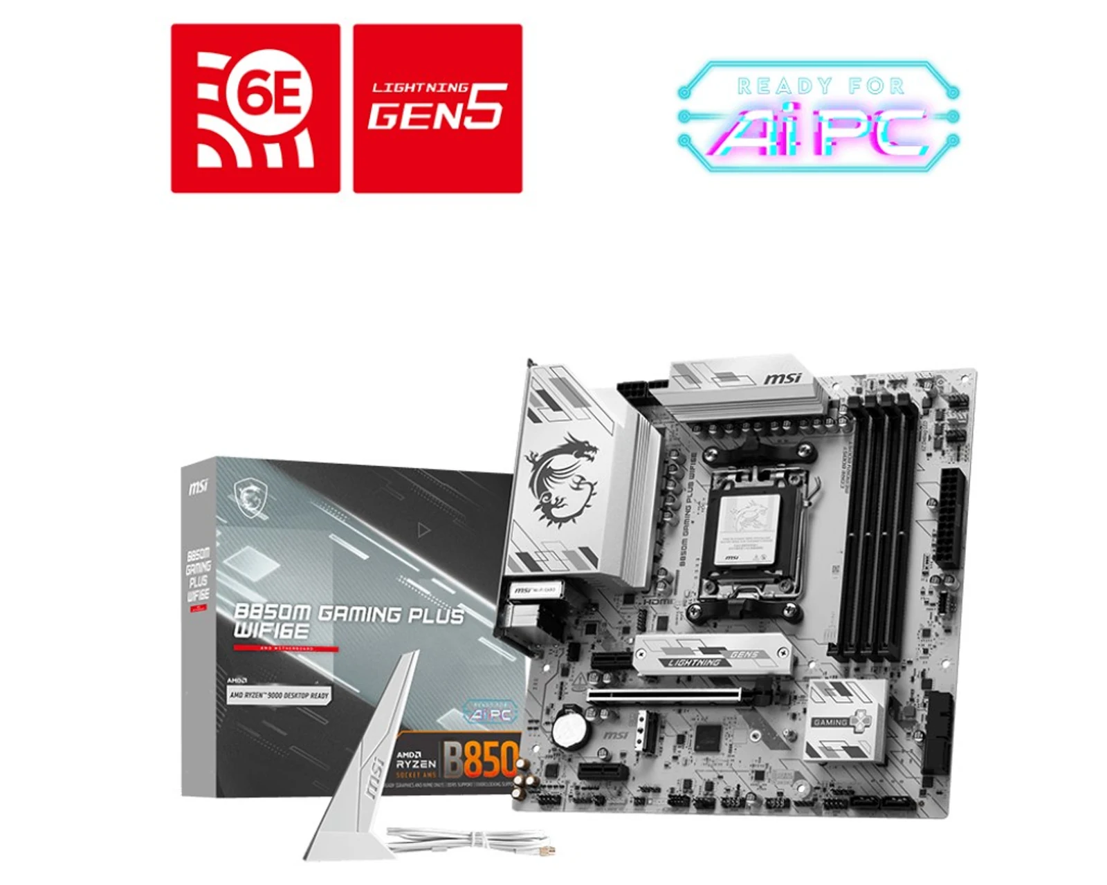 Płyta główna MSI B850M GAMING PLUS WIFI6E Socket AM5 — zdjęcie 1 z 5