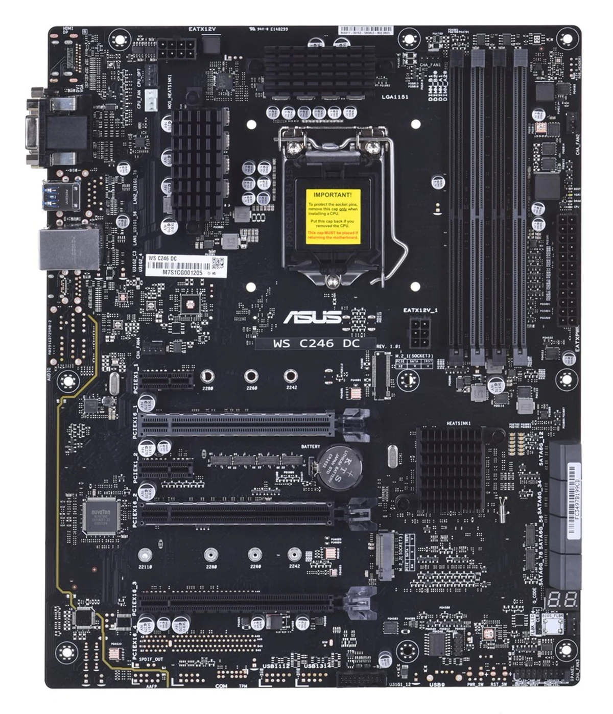 Płyta główna serwerowa ASUS WS C246DC Socket 1151