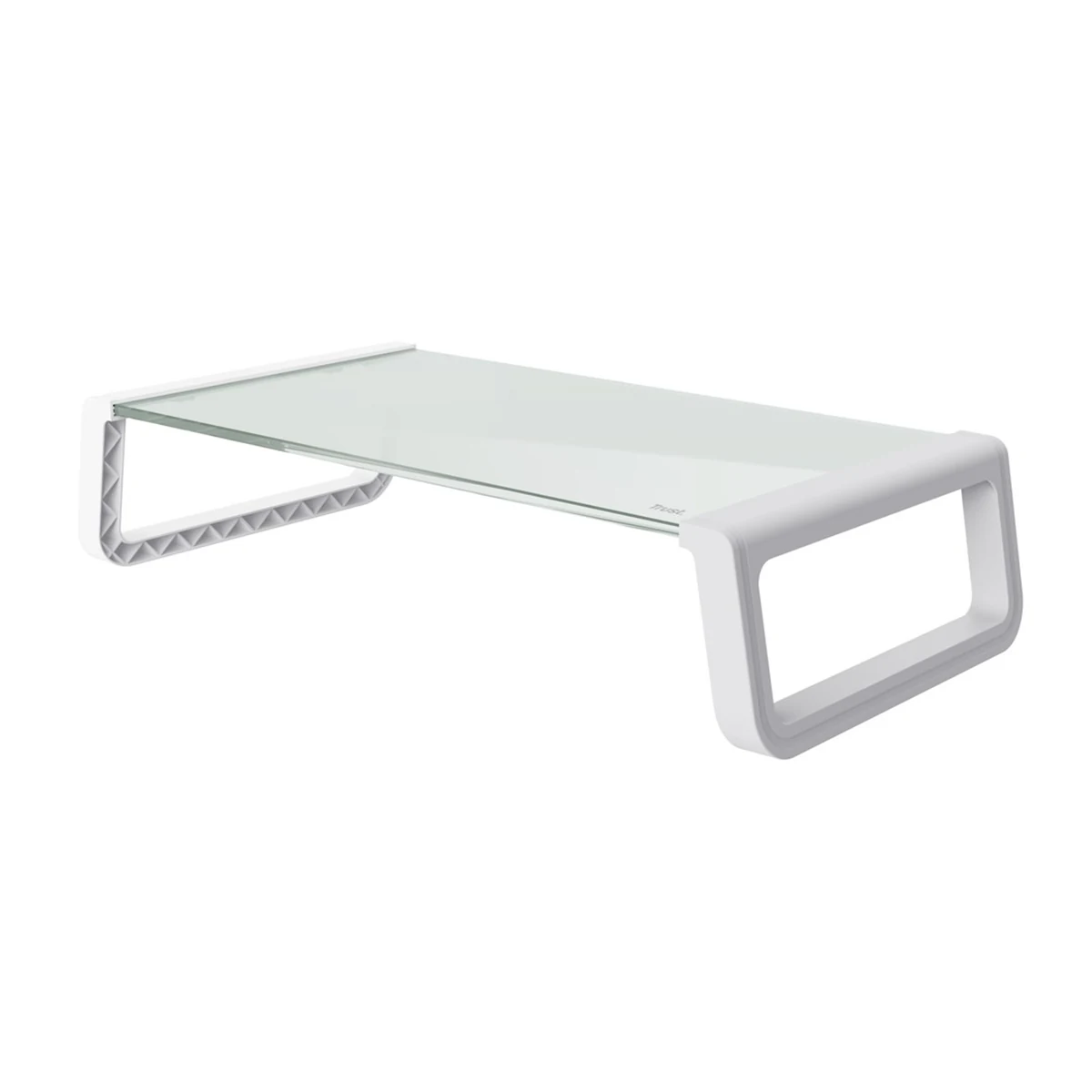 Podstawka pod monitor TRUST MONTA GLASS MONITOR STAND WHT, 100x200x500mm, 10kg