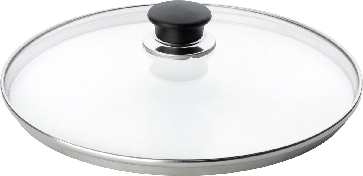 Pokrywka BALLARINI szklana 24 cm 334F02.24 - Srebrny, Przezroczysty, Czarny