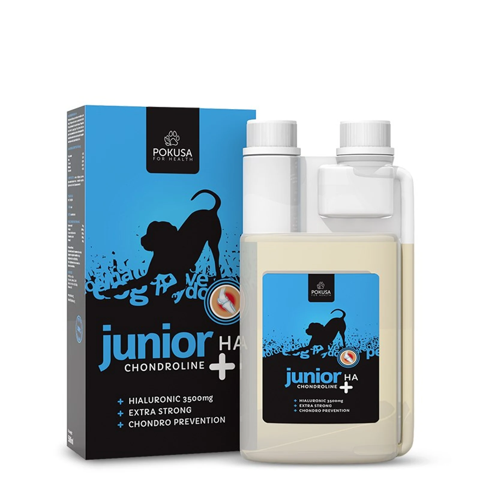 Pokusa Chondro Line Junior + Kwas Hialuronowy 500ml - Wsparcie stawów dla szczeniąt