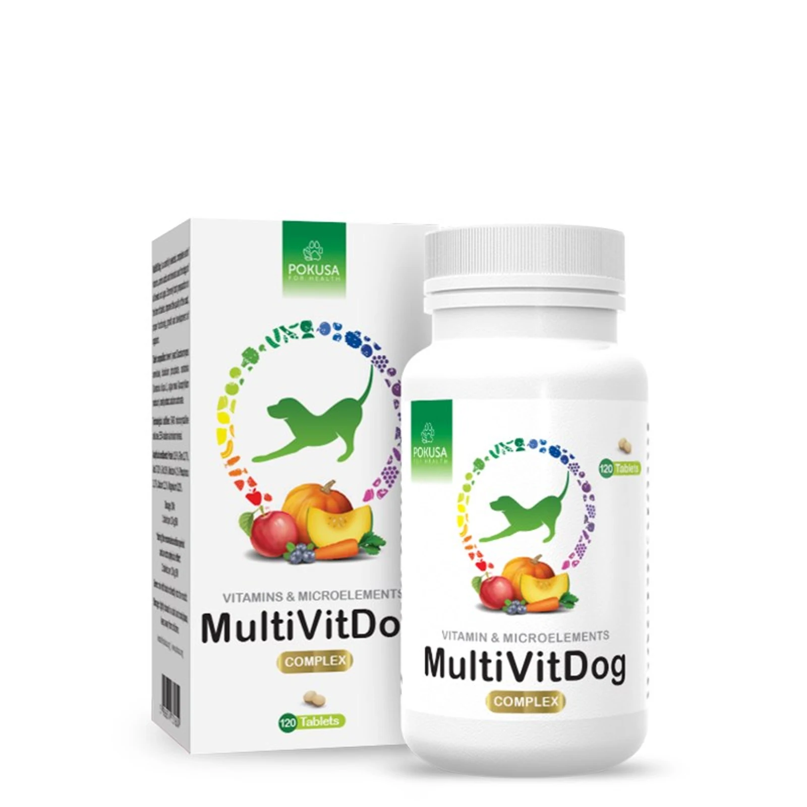 Pokusa Green Line MultiVit Dog 120 tabl. - Kompleks witamin dla psa