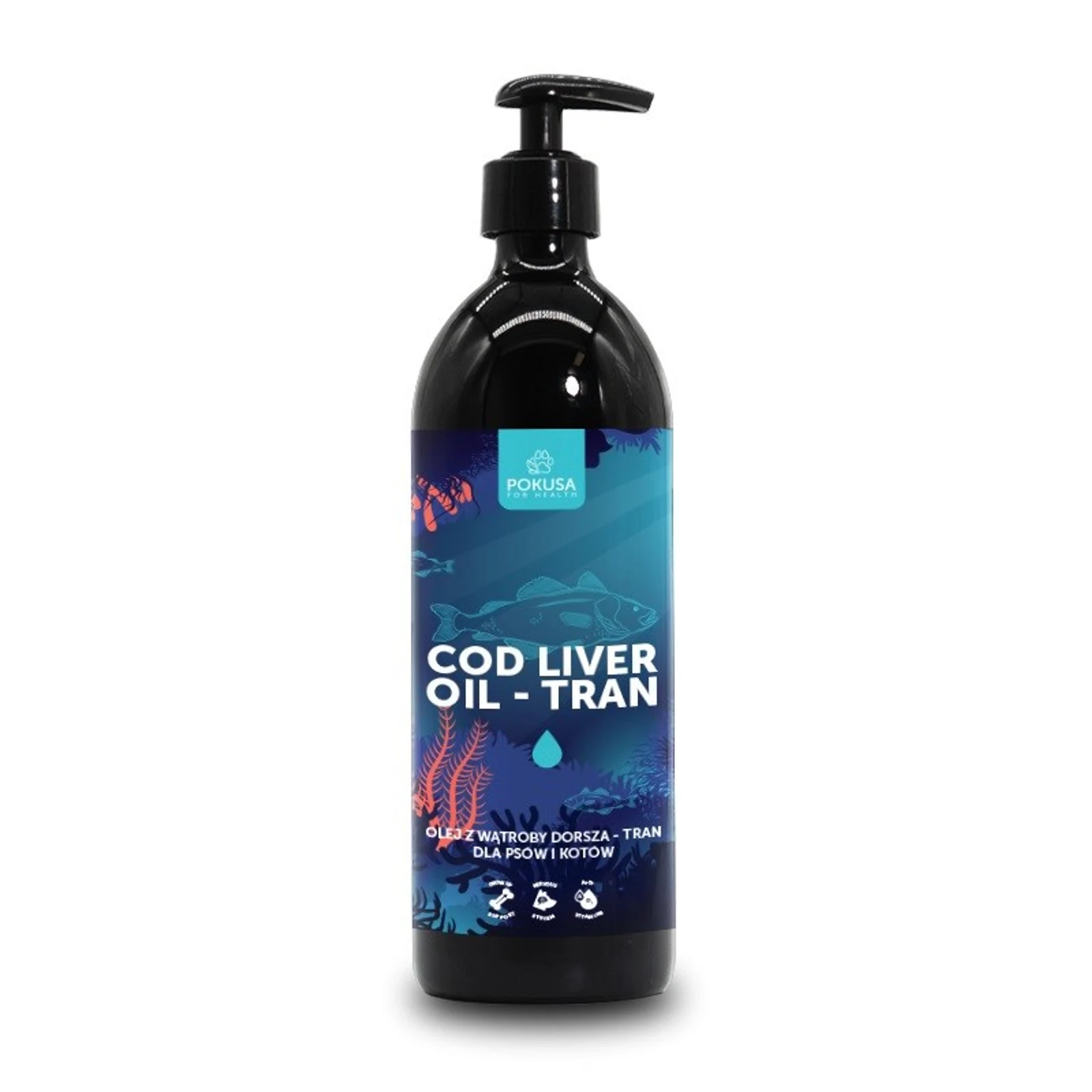 Olej z wątroby dorsza Pokusa Oceanic Line 500ml