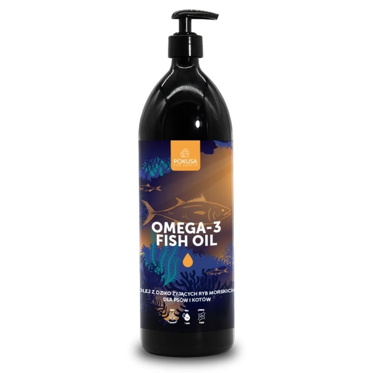 Olej z ryb Omega-3 Pokusa Oceanic Line 1000ml