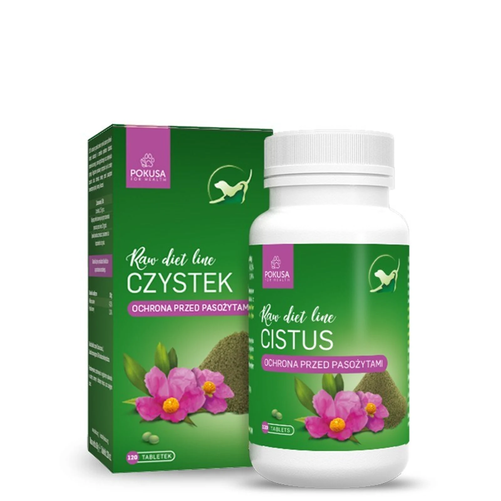 Pokusa Raw Diet Line Cistus - 120 tabletek