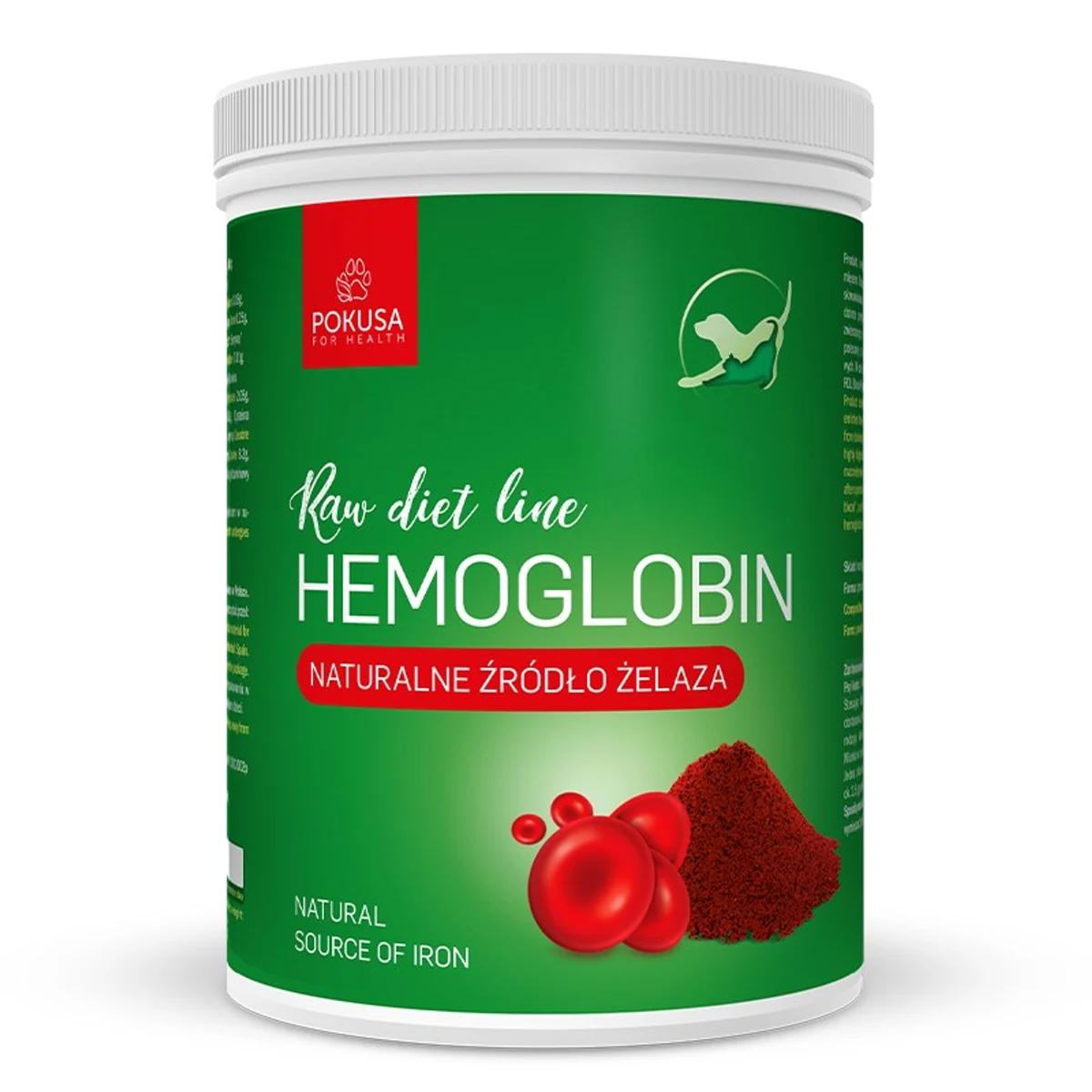 Pokusa Raw Diet Line Hemoglobina 800g - Suplement wspomagający układ krwionośny