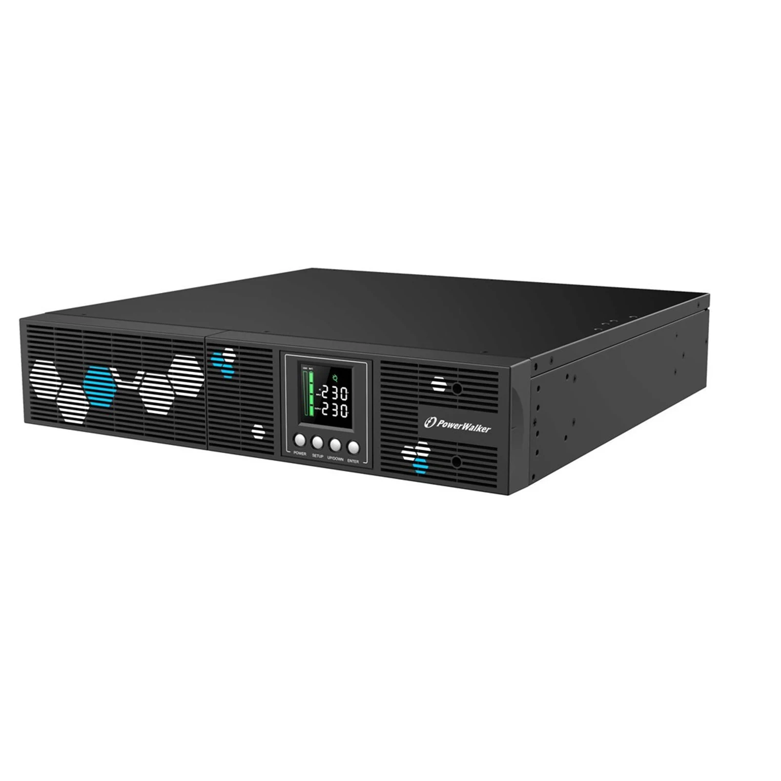 POWER WALKER UPS LINE-IN VI 2000 RLP 2000VA 8X IEC C13/USB-B/EPO/LCD/2U — zdjęcie 1 z 4