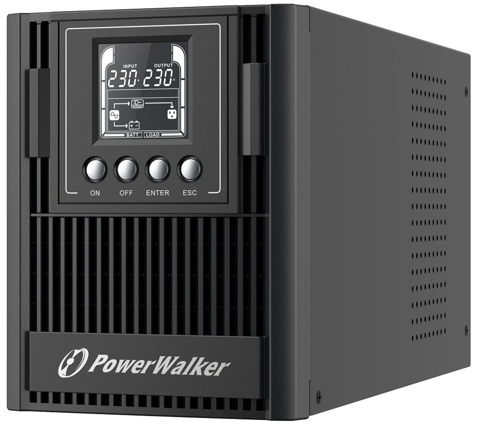POWER WALKER UPS ON-LINE VFI 1000 AT FR 3X FR OUT, USB/RS-232, LCD, EPO — zdjęcie 1 z 3