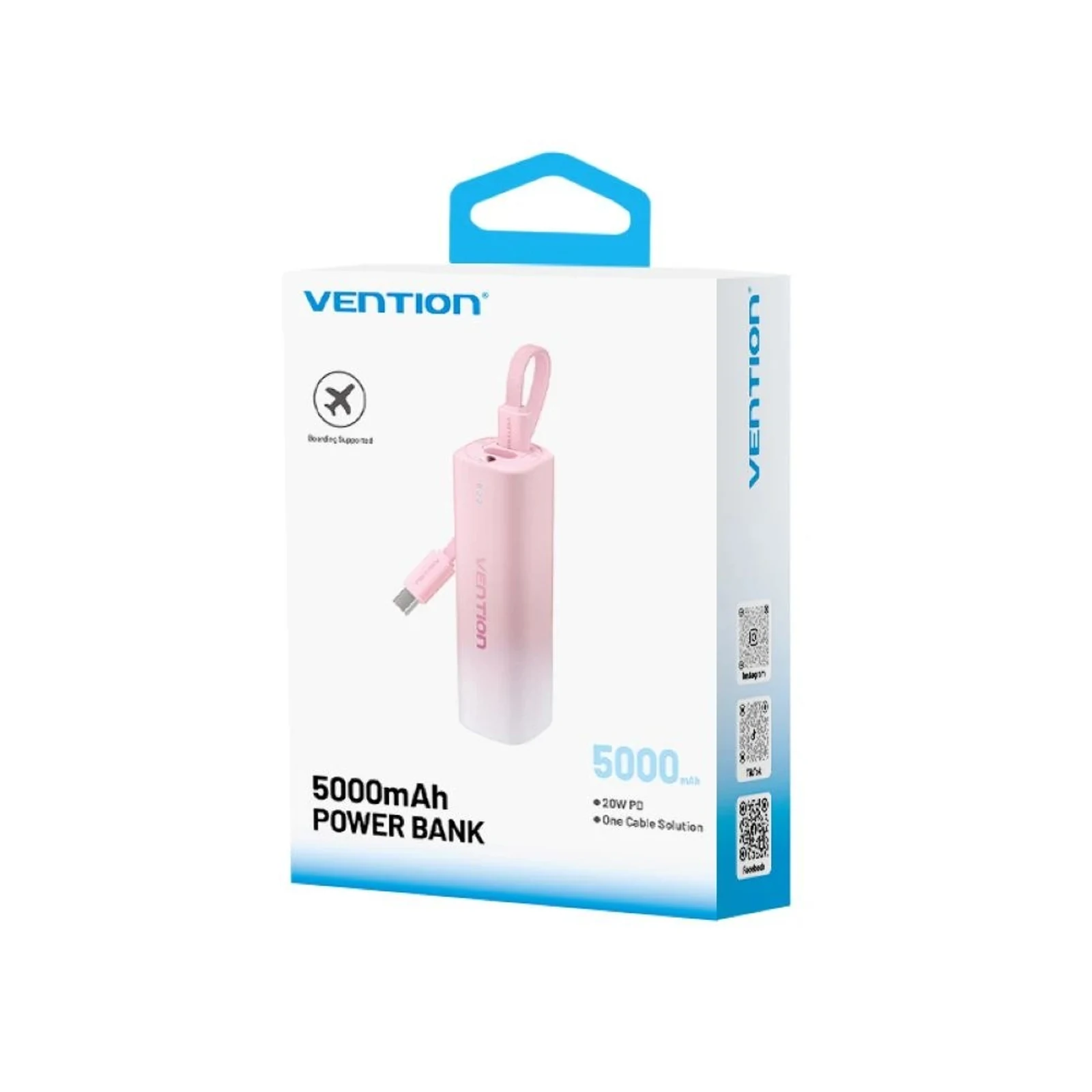 Powerbank Vention 5000 mAh PD 20W USB-C Lightning — zdjęcie 1 z 2
