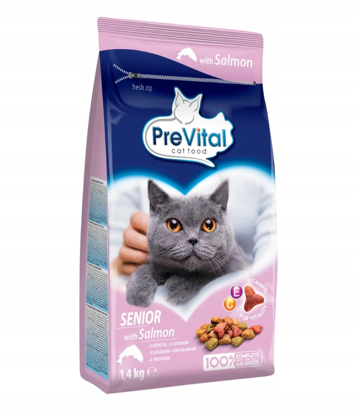Karma sucha dla starszych psów Prevital z łososiem 1,4 kg