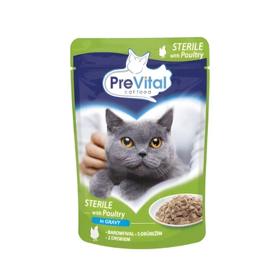 Mokra karma dla kota PreVital Sterile, saszetka 100g