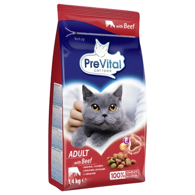 Sucha karma dla psa PREVITAL z wołowiną 1,4 kg