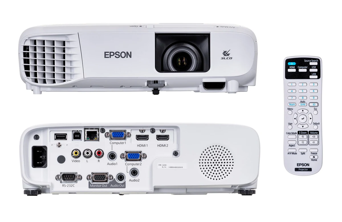PROJEKTOR EPSON EB-W49 LCD, WXGA, 3800 ANSI