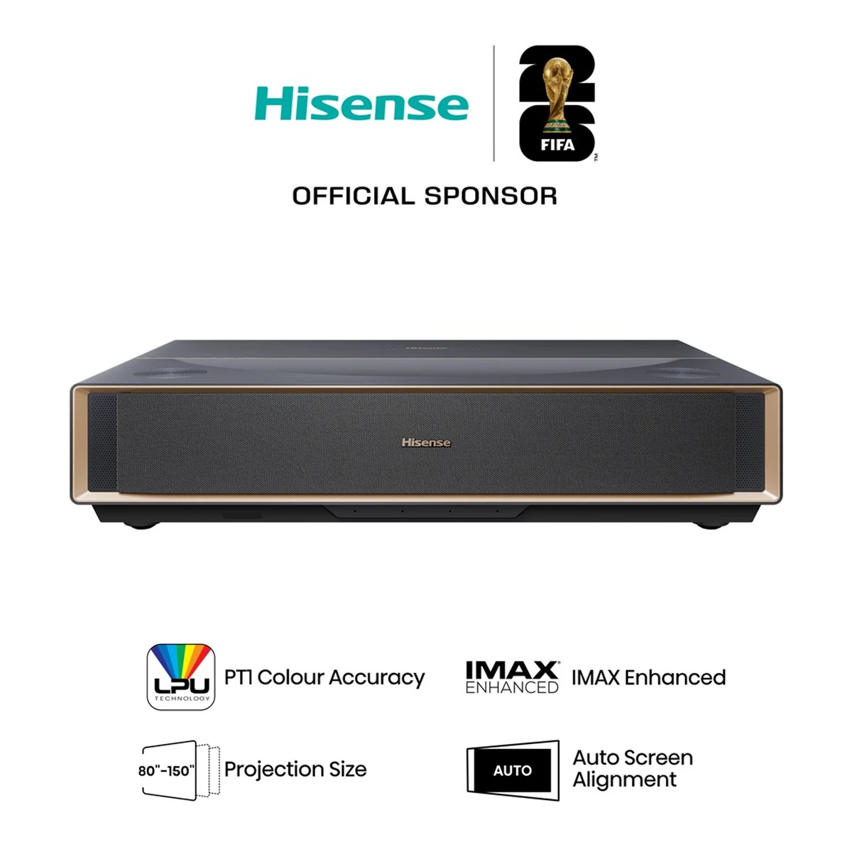 PROJEKTOR HISENSE PT1 LASER 4K - HDR10 i Dolby Vision