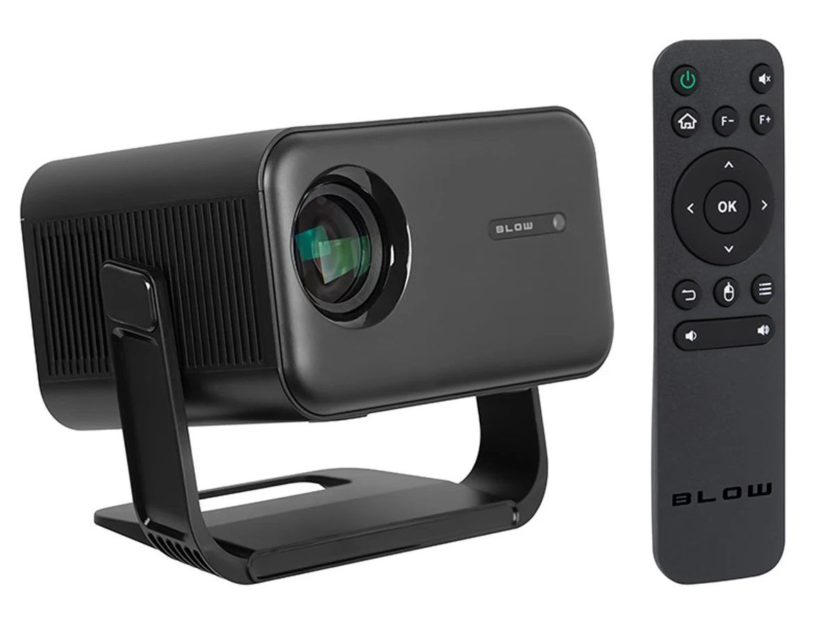 Projektor przenośny BLOW AndroidTV FullHD MaxView czarny