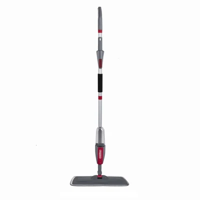 Mop ze spryskiwaczem PROMIS MS100G, szaro-czerwony