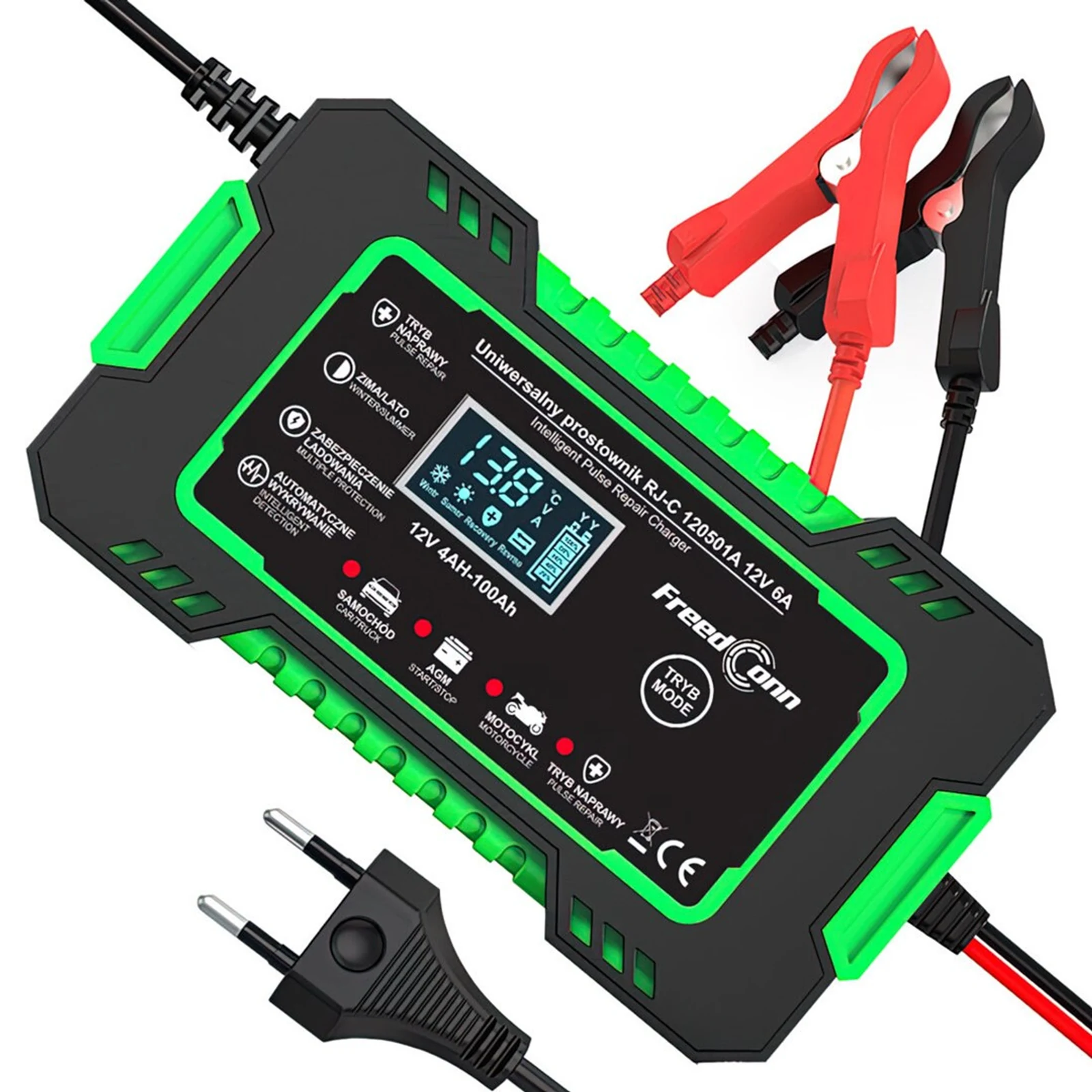 Prostownik akumulatorowy FreedConn RJ-C 120501A 12V, 6A — zdjęcie 1 z 7